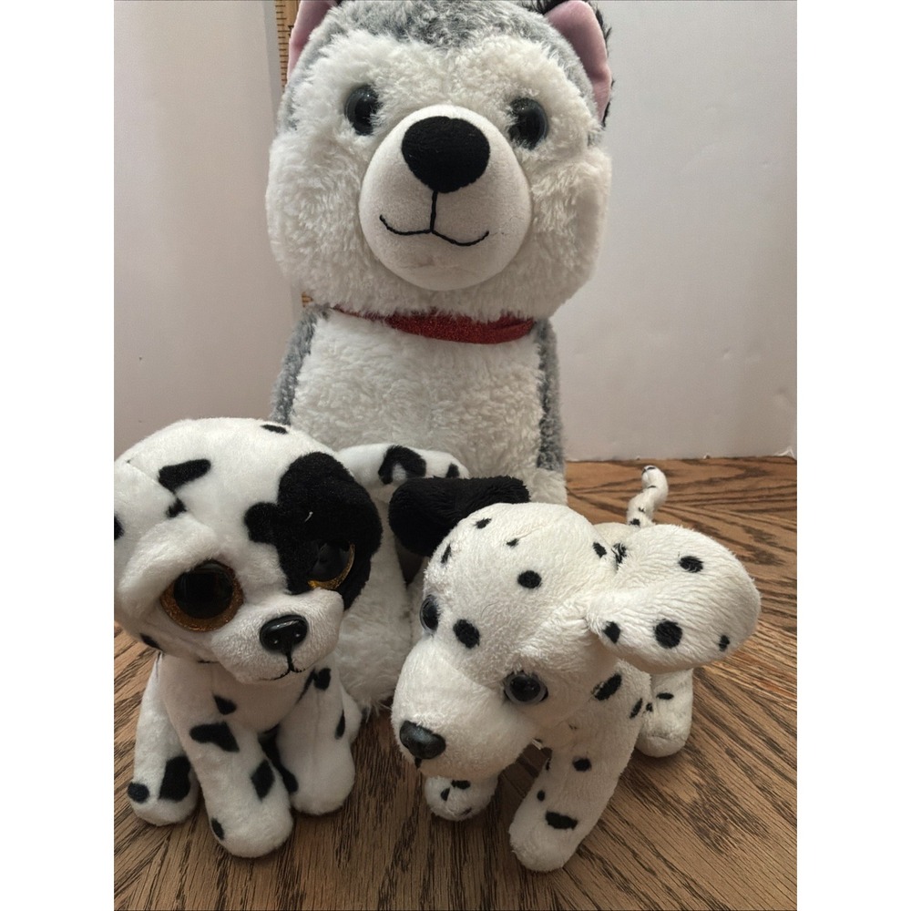 Stuffed‎ Animal Dog Lot Dalmatian Husky Lot